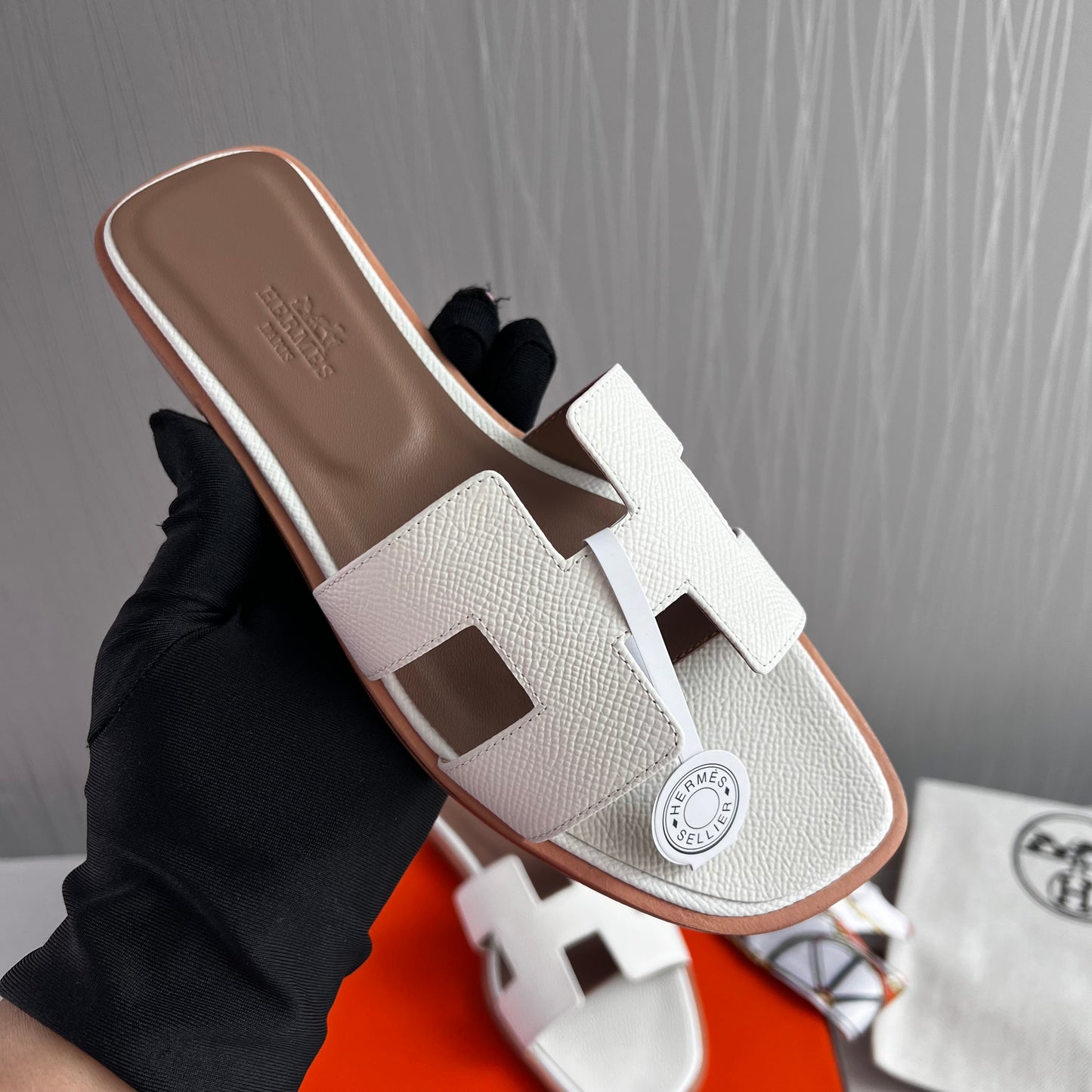 Sandalias H piel color blanco