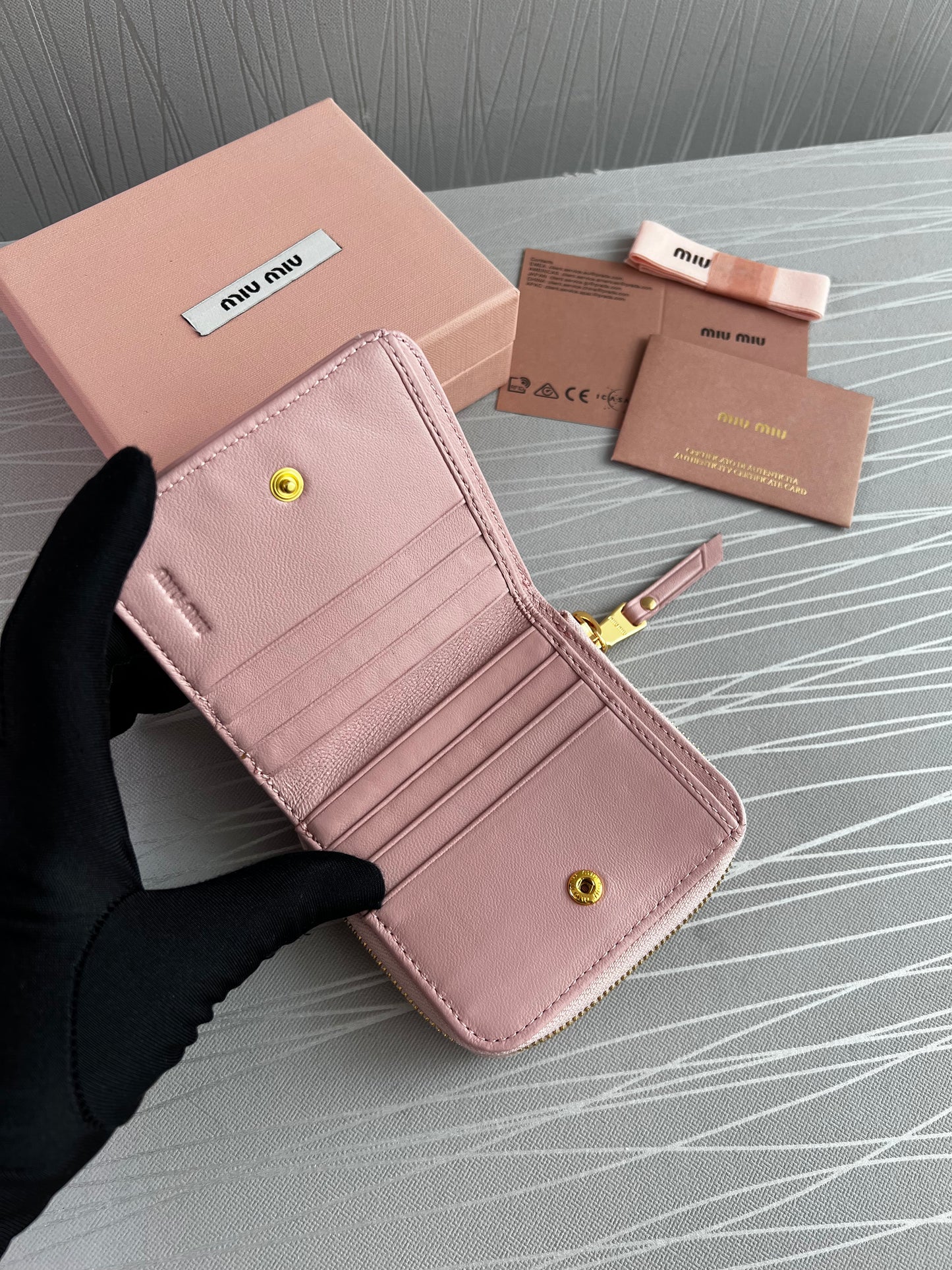 Cartera M piel color rosa