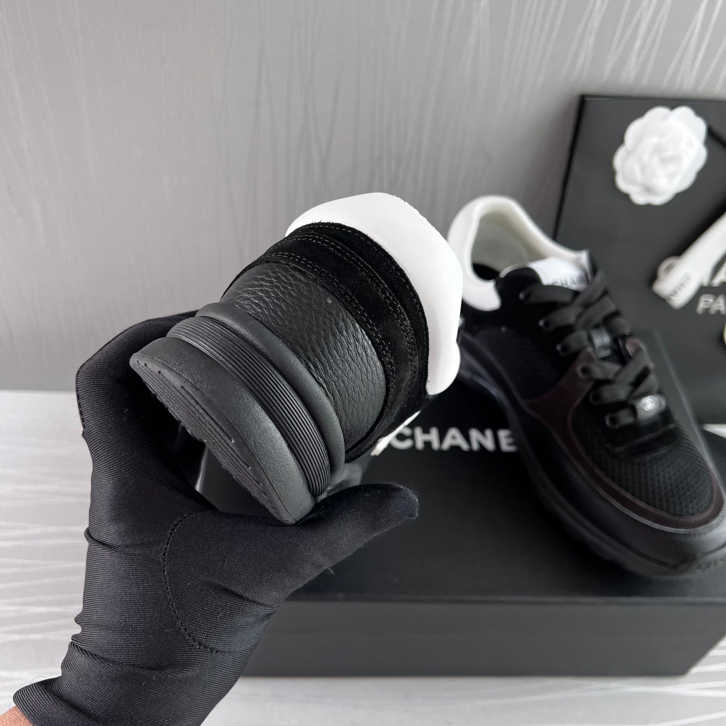 Sneakers C piel negros