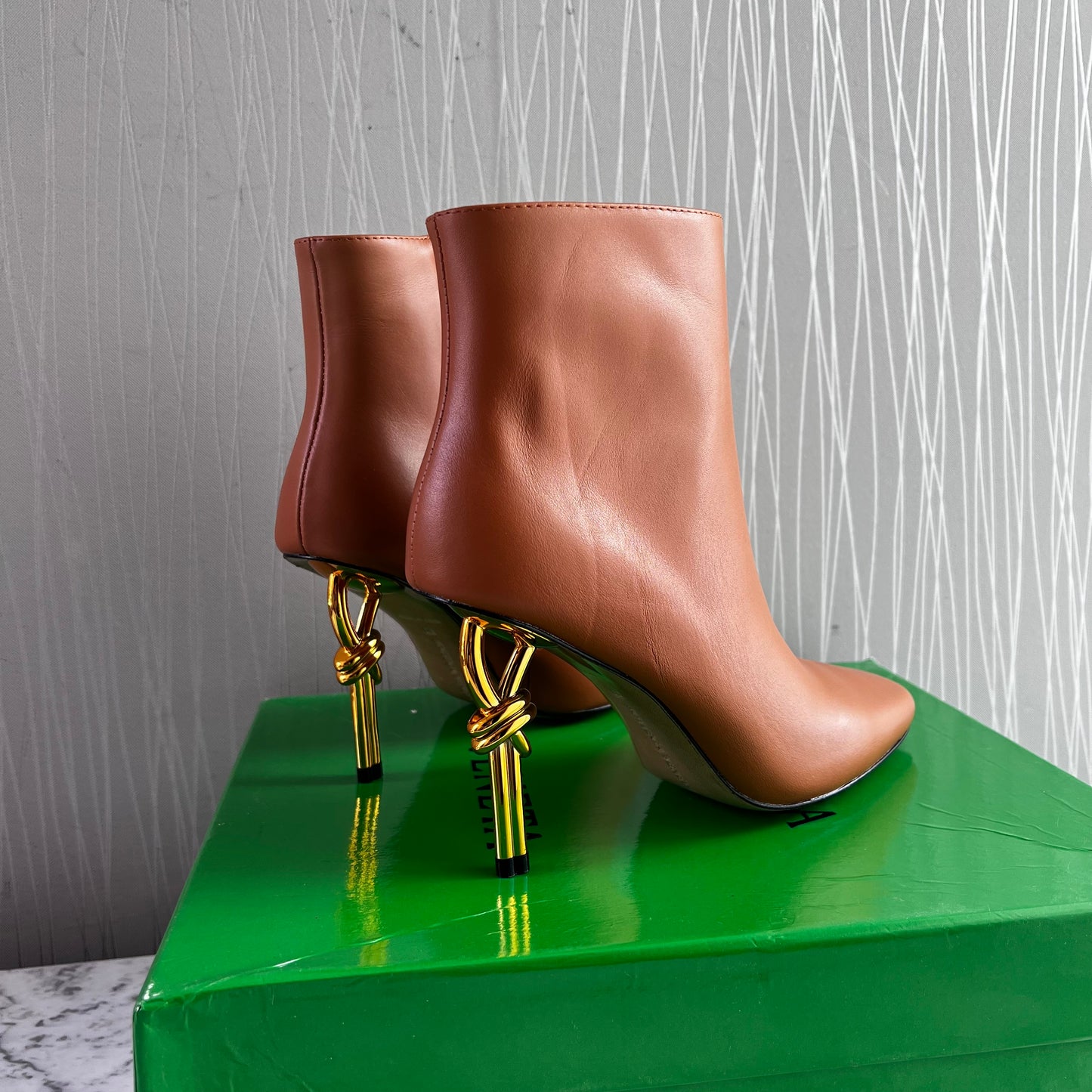 Botas B-ottega piel color camel