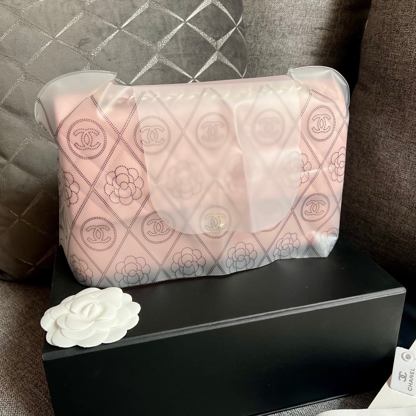 Bolso C piel color rosa