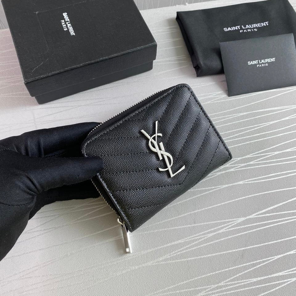 Cartera Y piel color negro