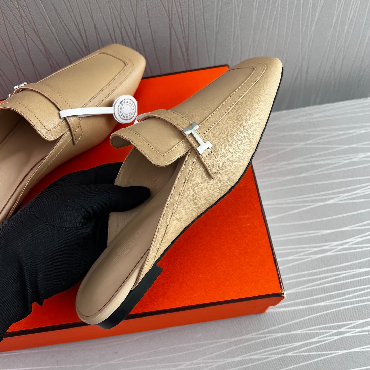 Sleepers H piel color beige
