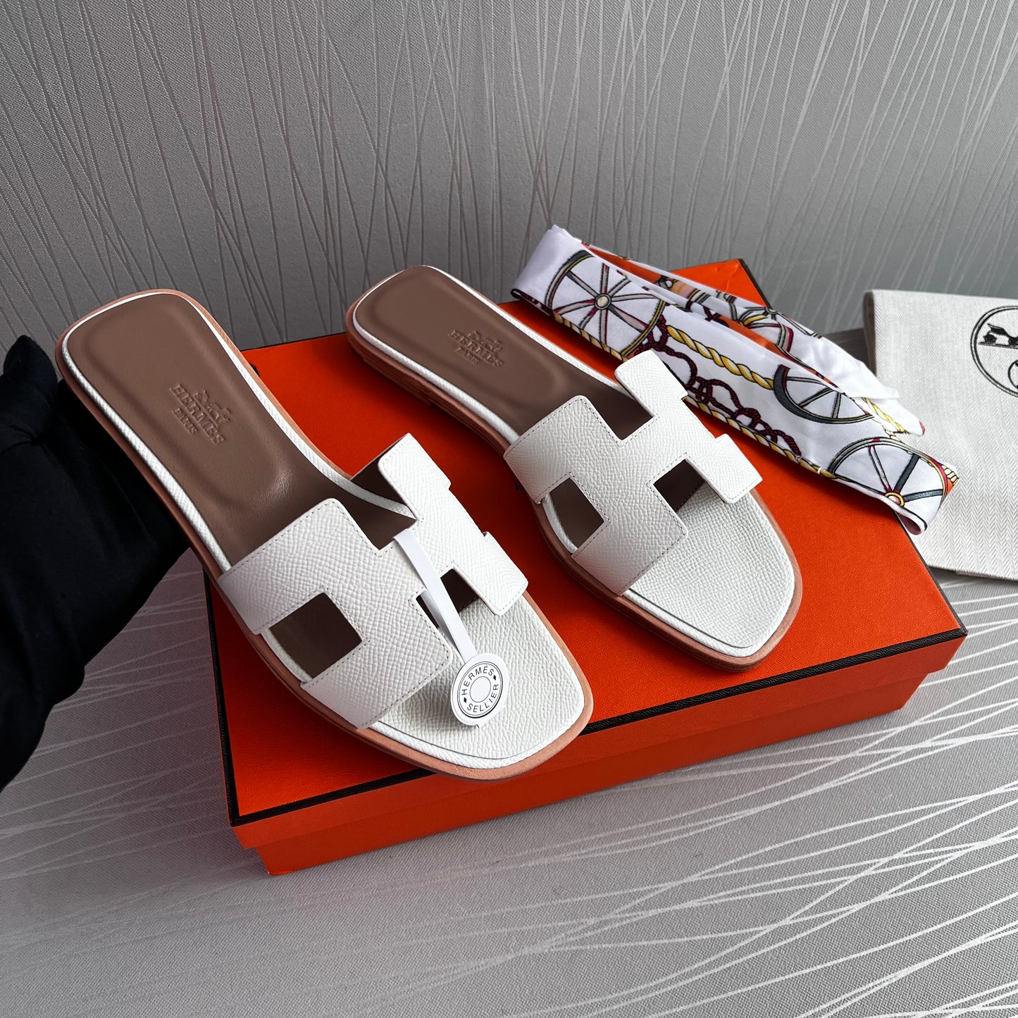 Sandalias H piel color blanco