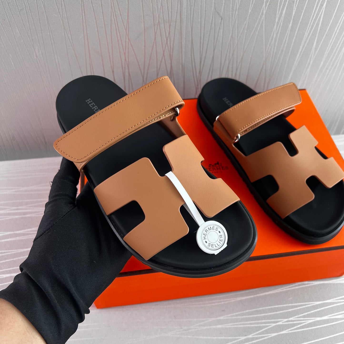 Sandalias H piel color camel