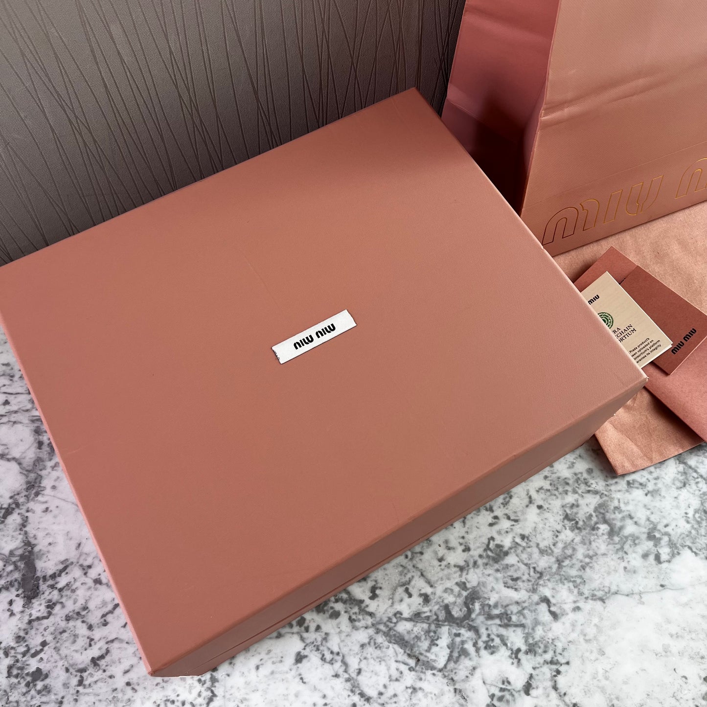 Bolso M-iu piel color café