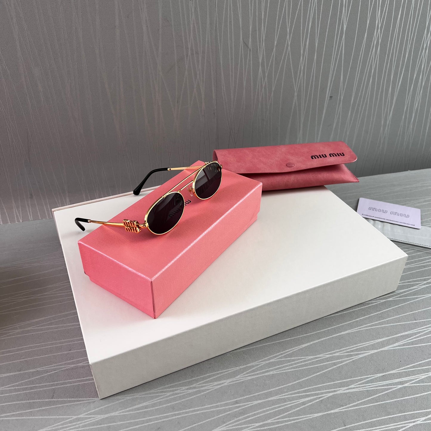 Lentes M negro con dorado