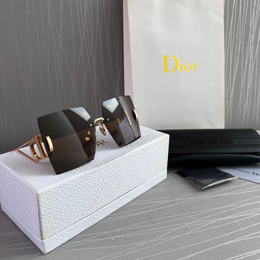 Lentes D color café con dorado