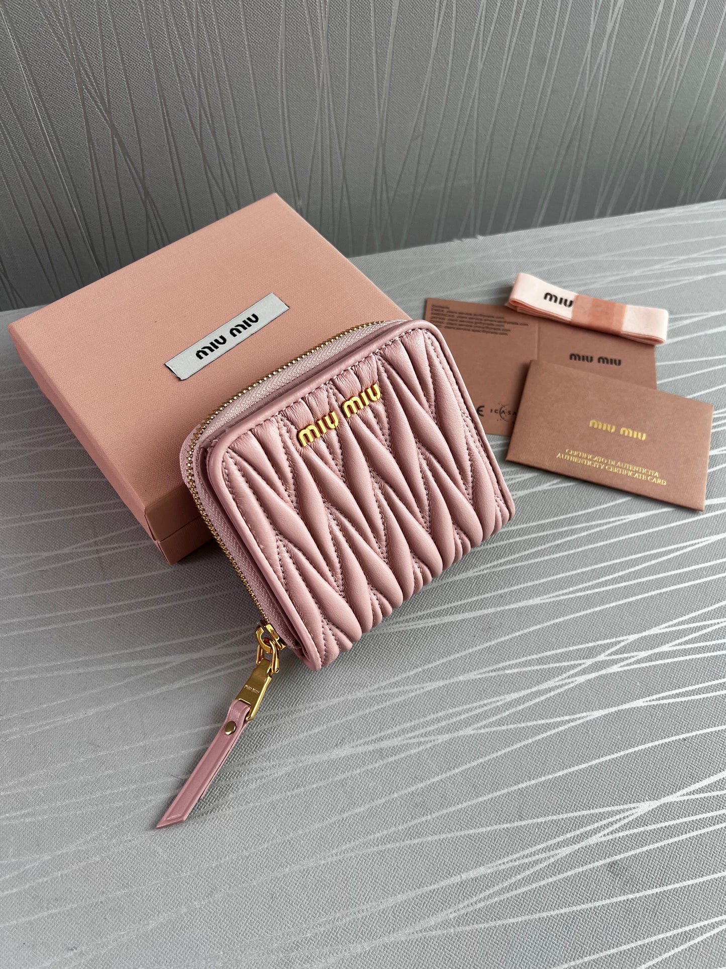 Cartera M piel color rosa