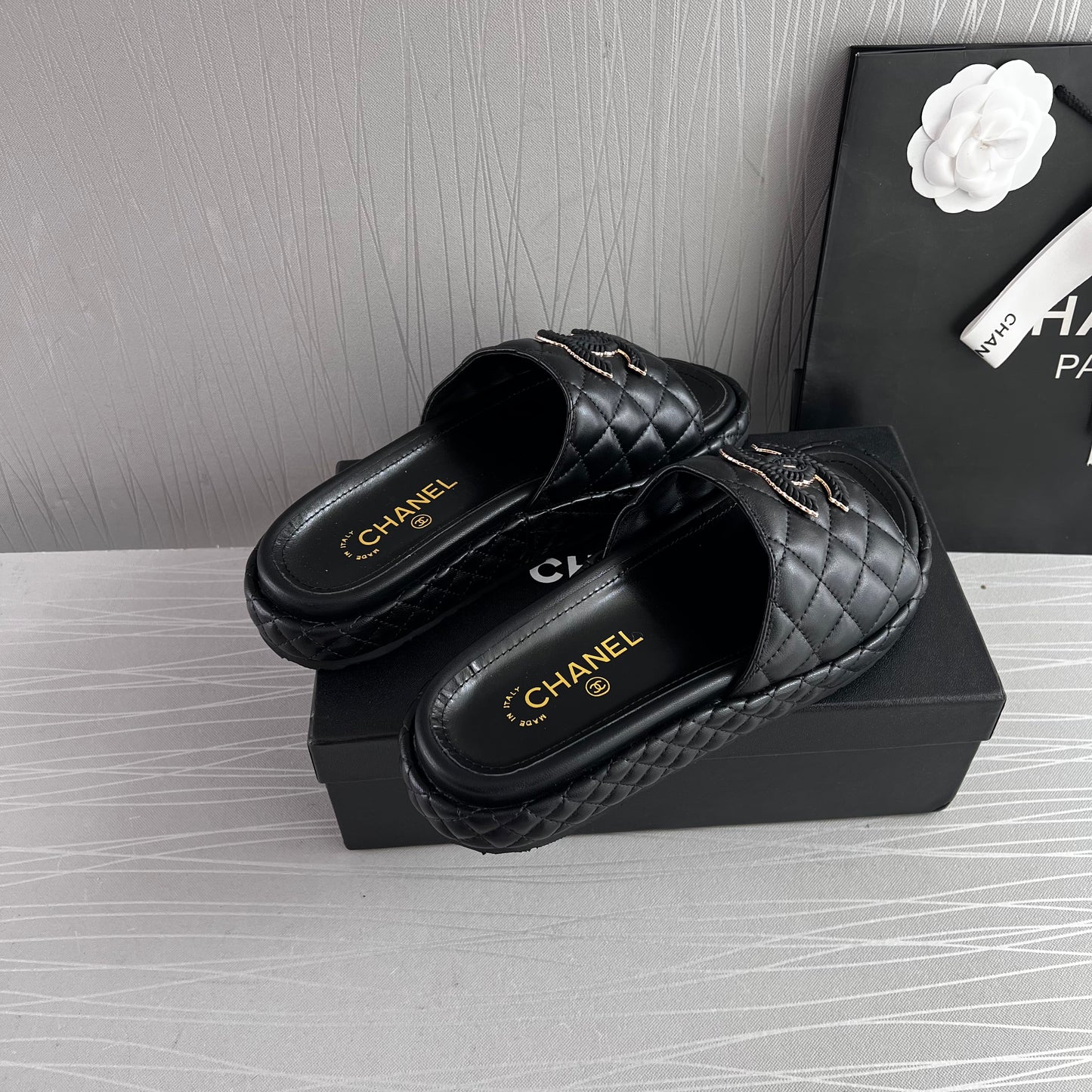 Sandalias C piel color negro
