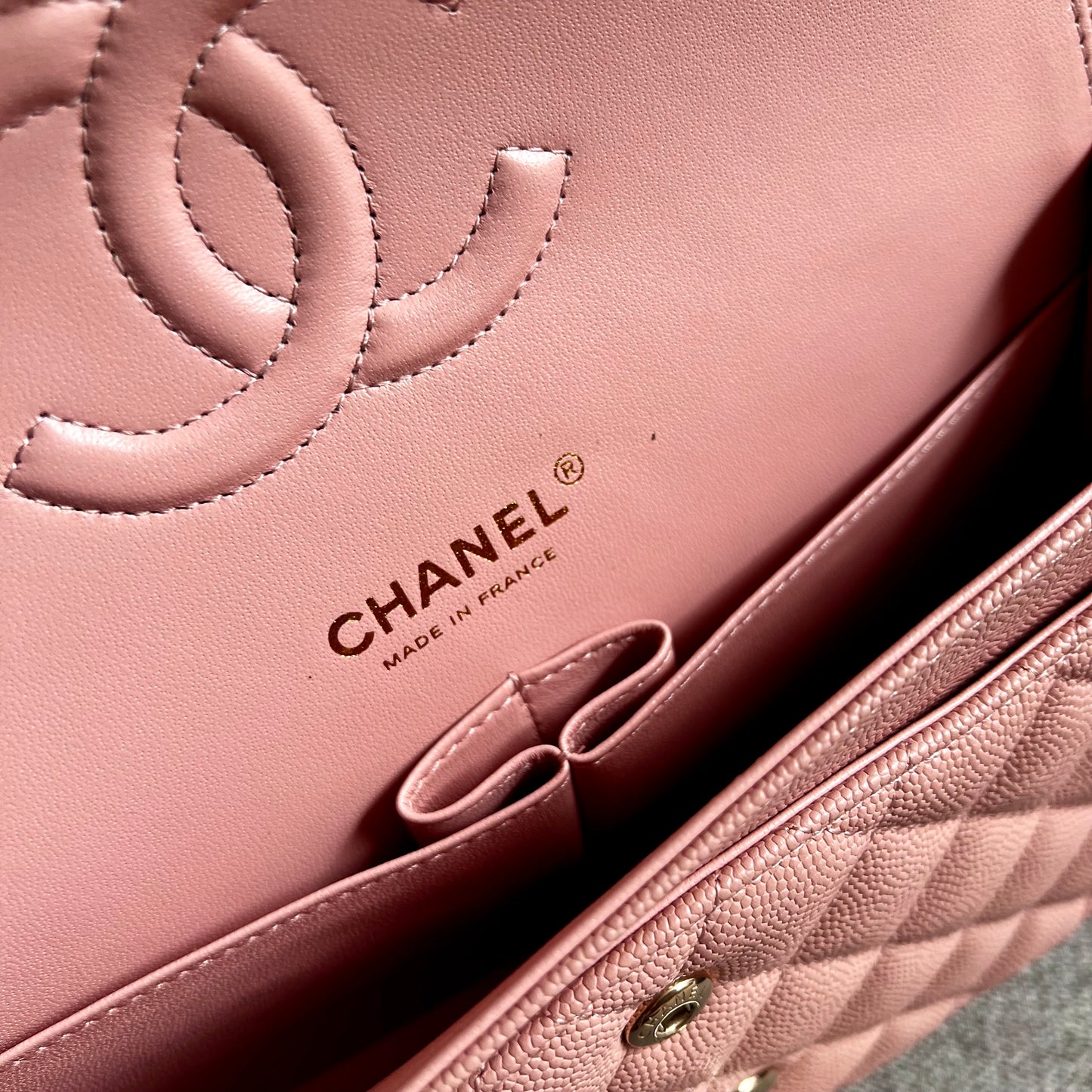 Bolso C piel color rosa