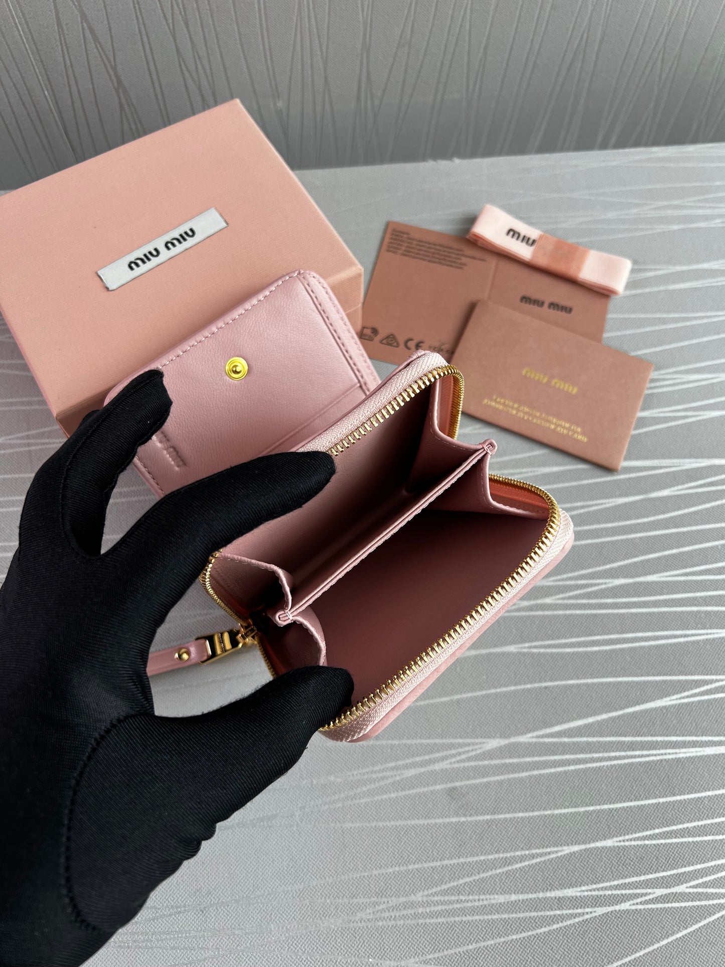 Cartera M piel color rosa