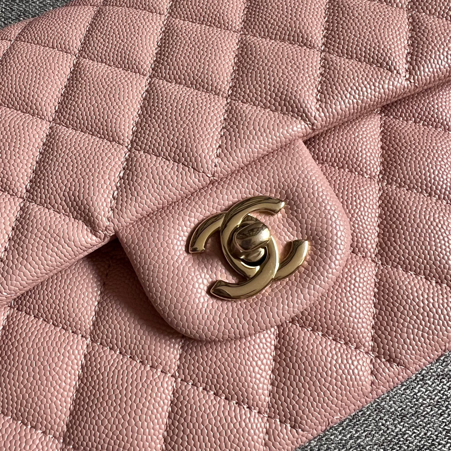 Bolso C piel color rosa