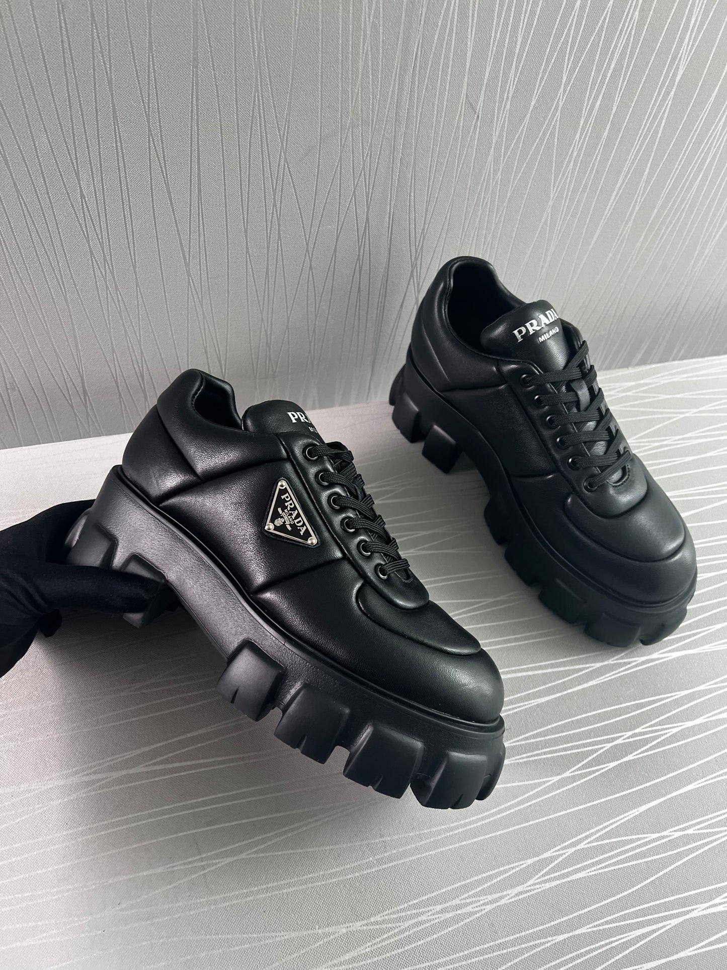 Sneakers P piel negros