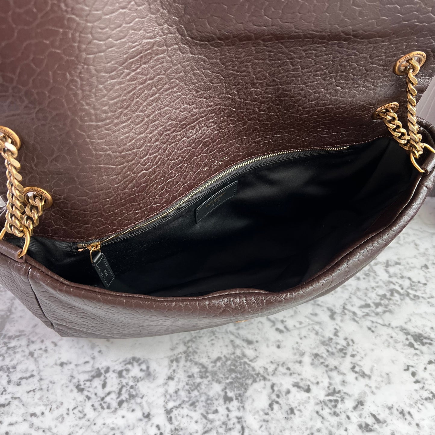 Bolso Y piel color café