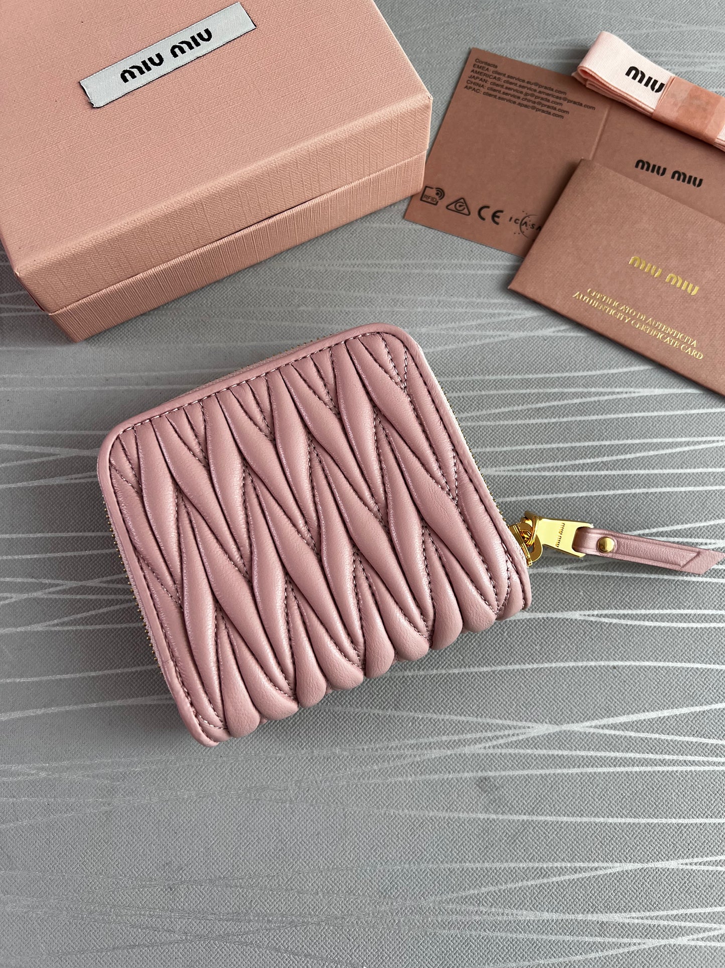 Cartera M piel color rosa