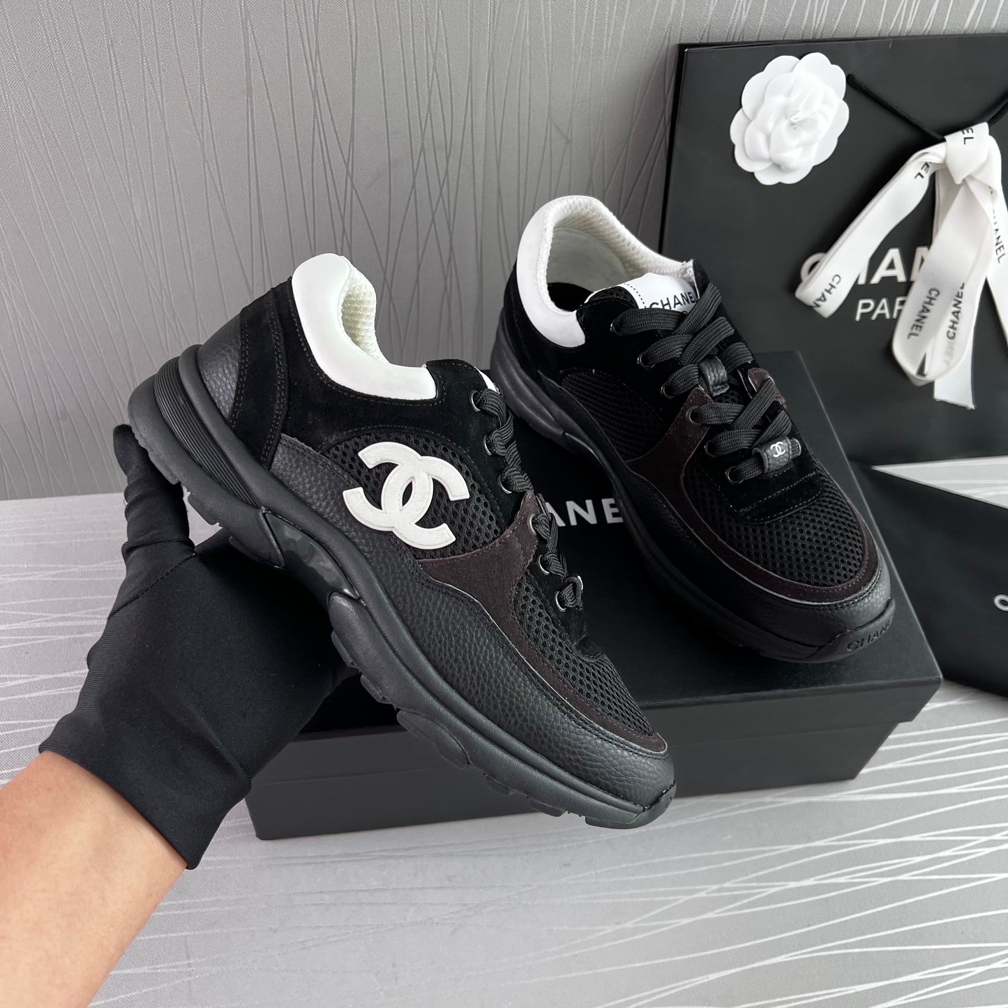 Sneakers C piel negros