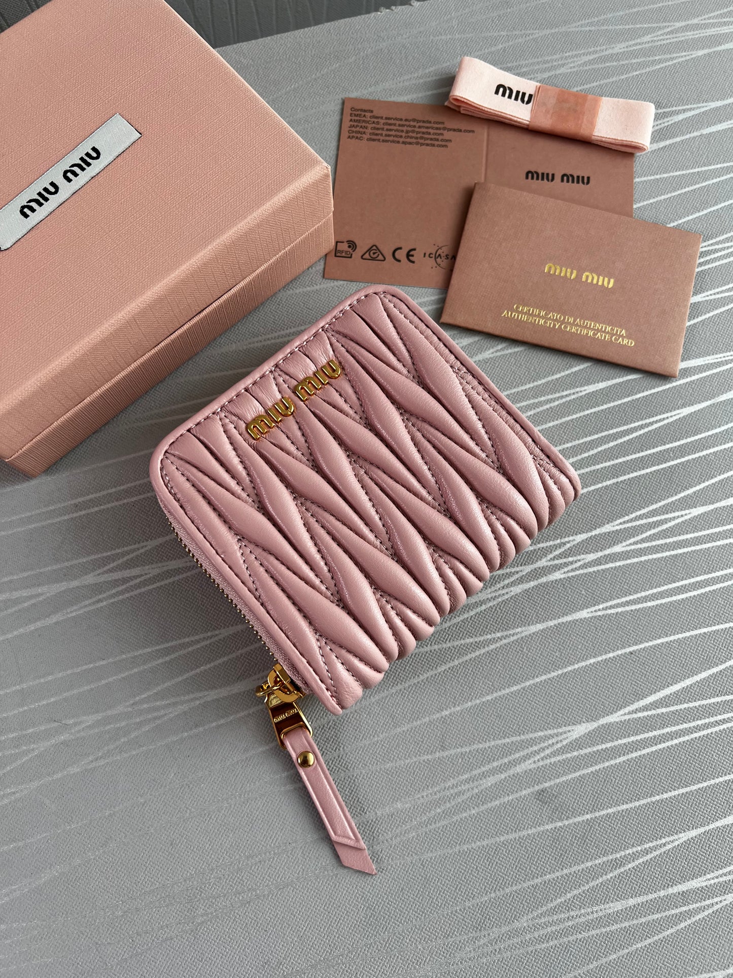 Cartera M piel color rosa