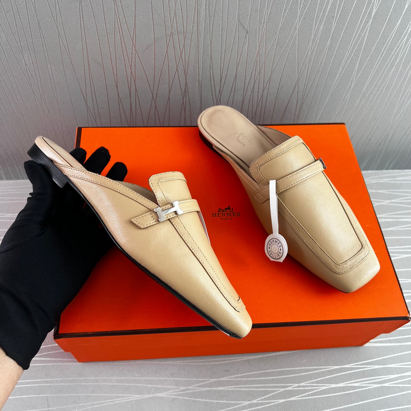 Sleepers H piel color beige