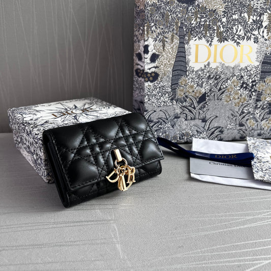 Cartera D-ior piel color negro