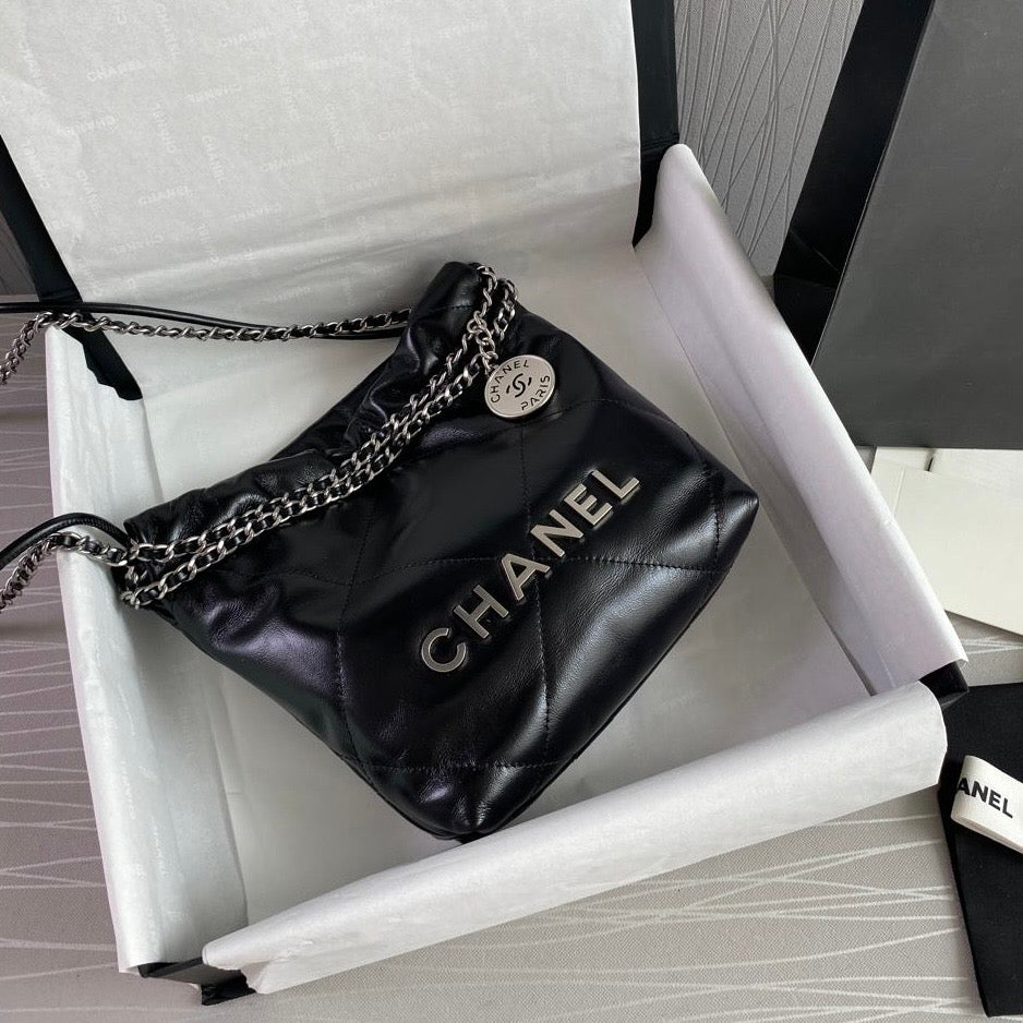 Bolso C 2-2 mini piel color negro