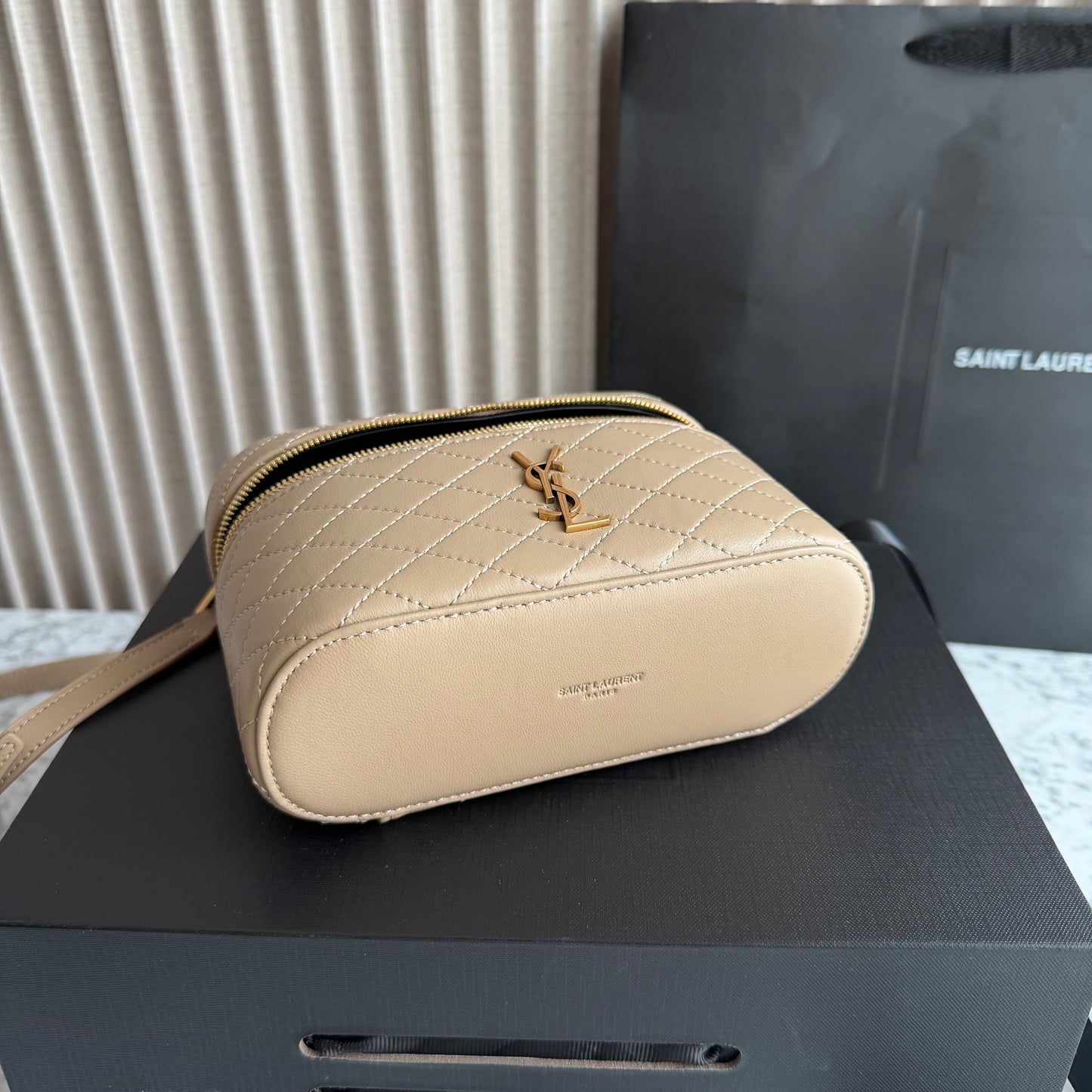 Bolso Y-sl piel color beige