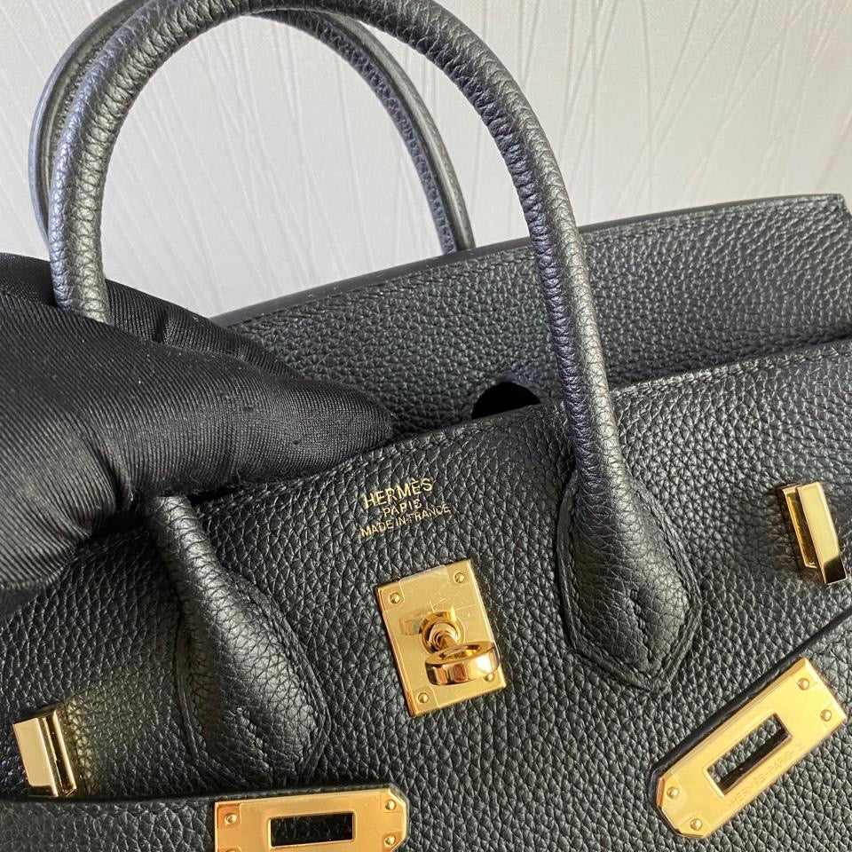 Bolso H-ermes piel color negro