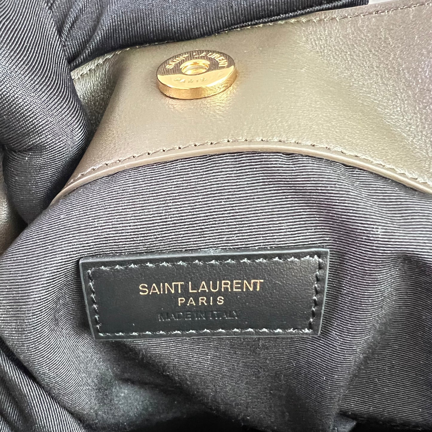 Bolso Y piel color gris