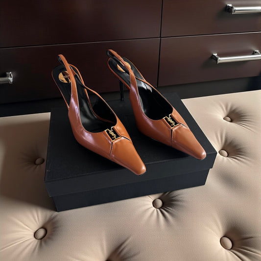 Zapatillas Y piel color camel