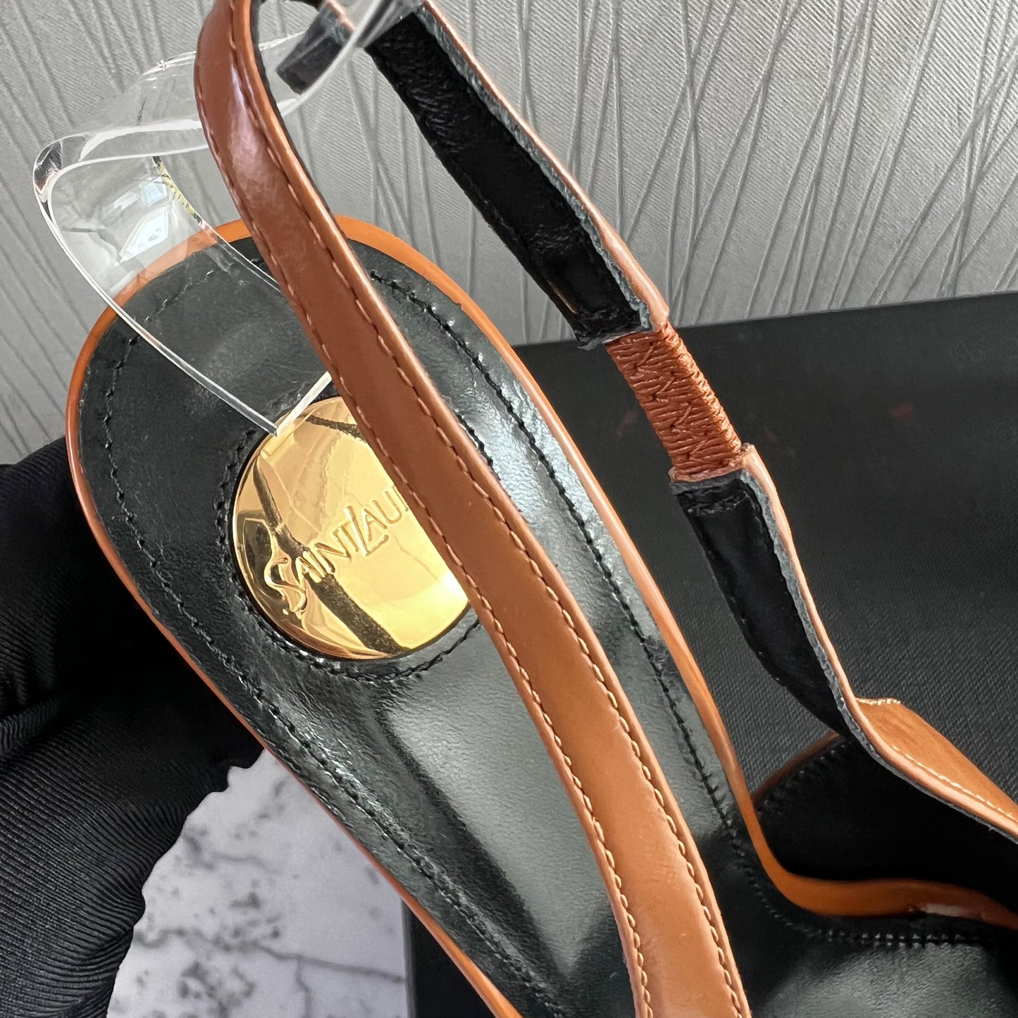 Zapatillas Y piel color camel