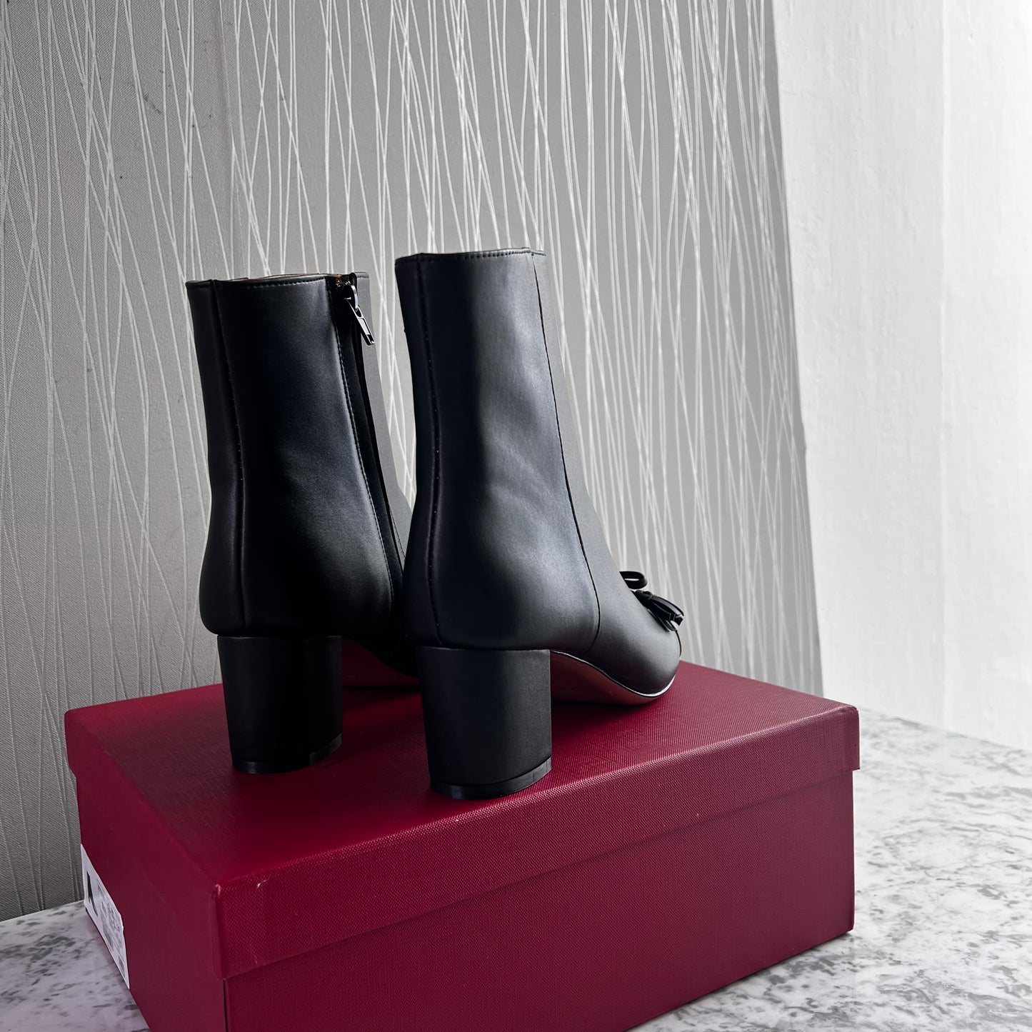 Botas V-alentino piel bicolor