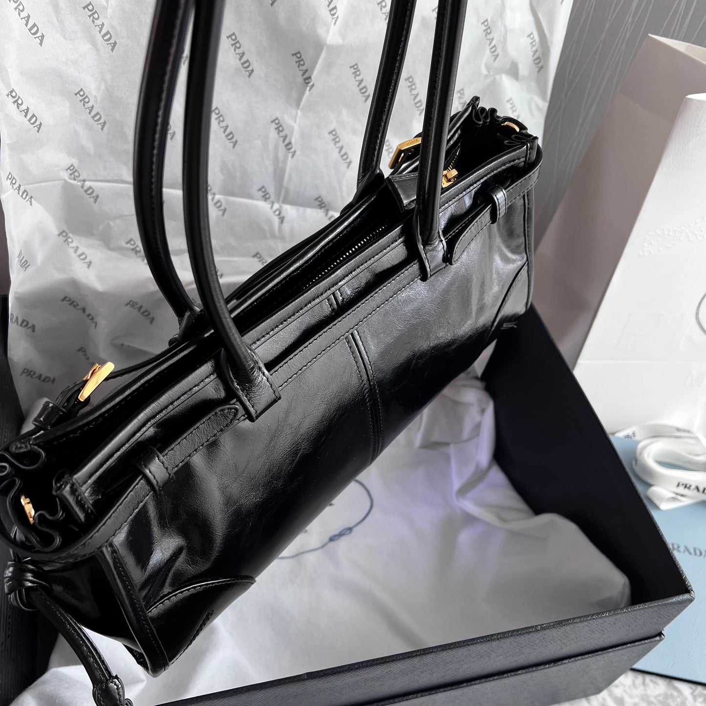 Bolso P-rada piel color negro