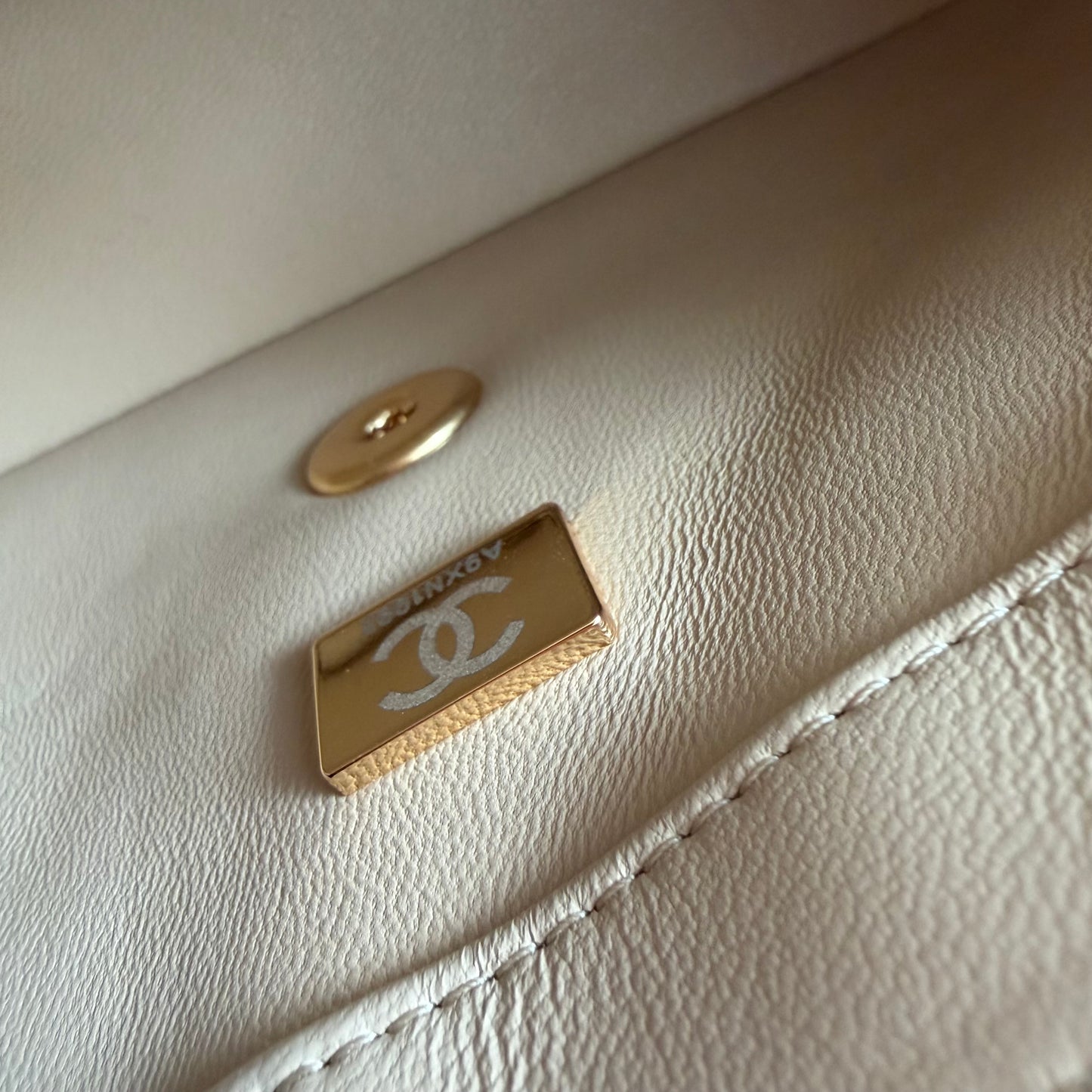 Bolso C-hanel piel color beige