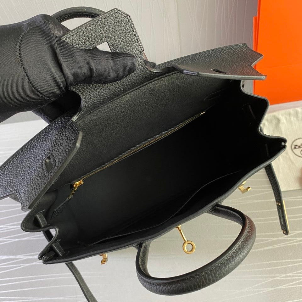 Bolso H-ermes piel color negro