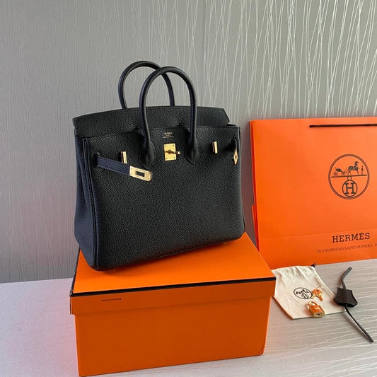 Bolso H-ermes piel color negro