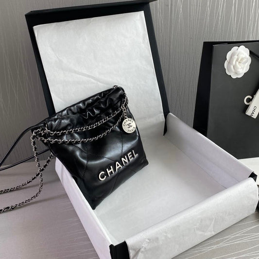 Bolso C 2-2 mini piel color negro