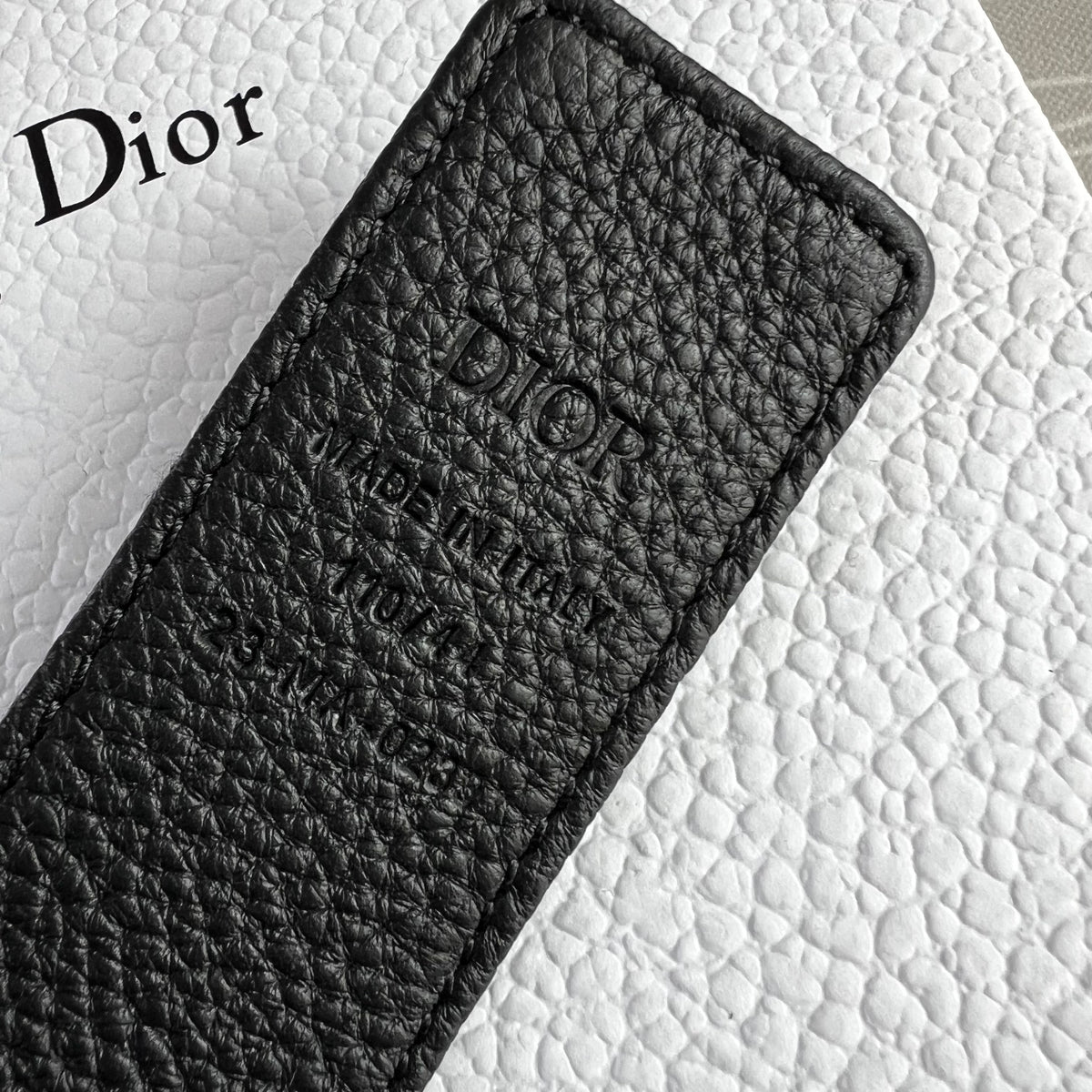 Cinto D-ior piel reversible negro