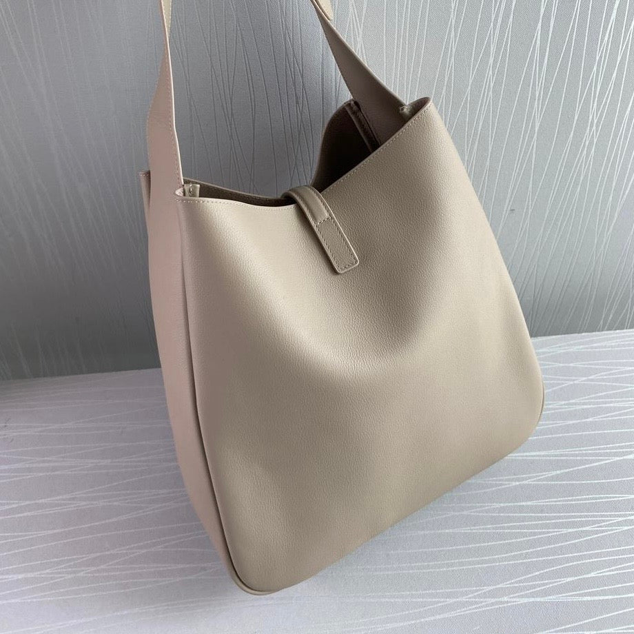 Bolso Y L-e 5 a 7 piel de becerro color beige tamaño grande