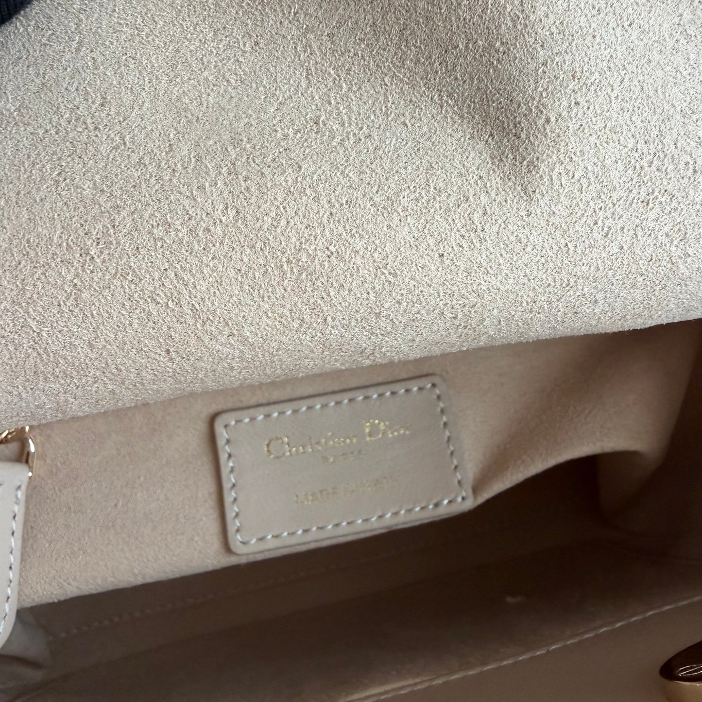 Bolso D-ior piel color beige