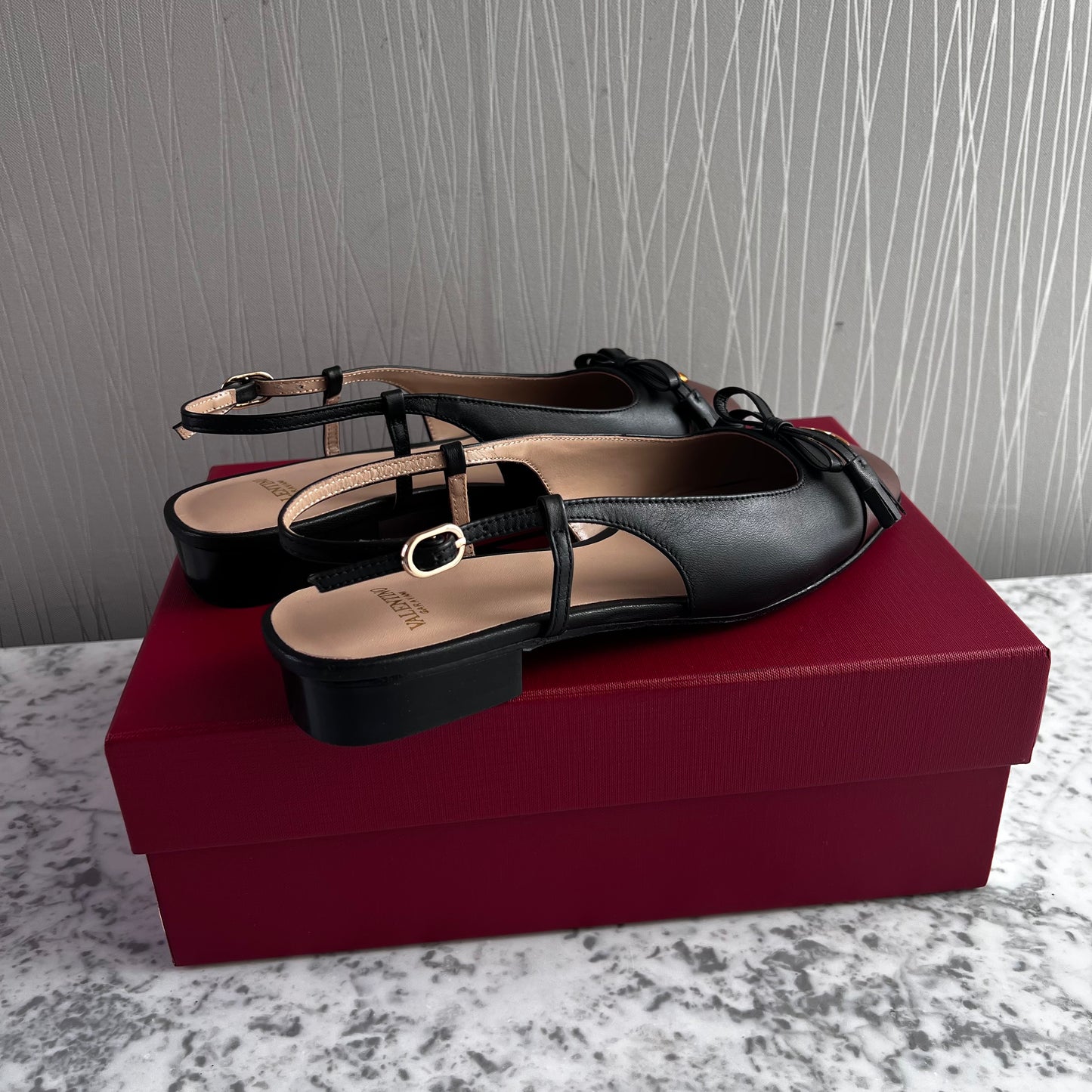 Zapatillas V-alentino piel bicolor