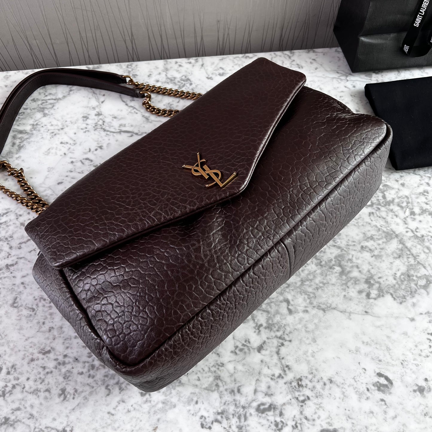 Bolso Y piel color café