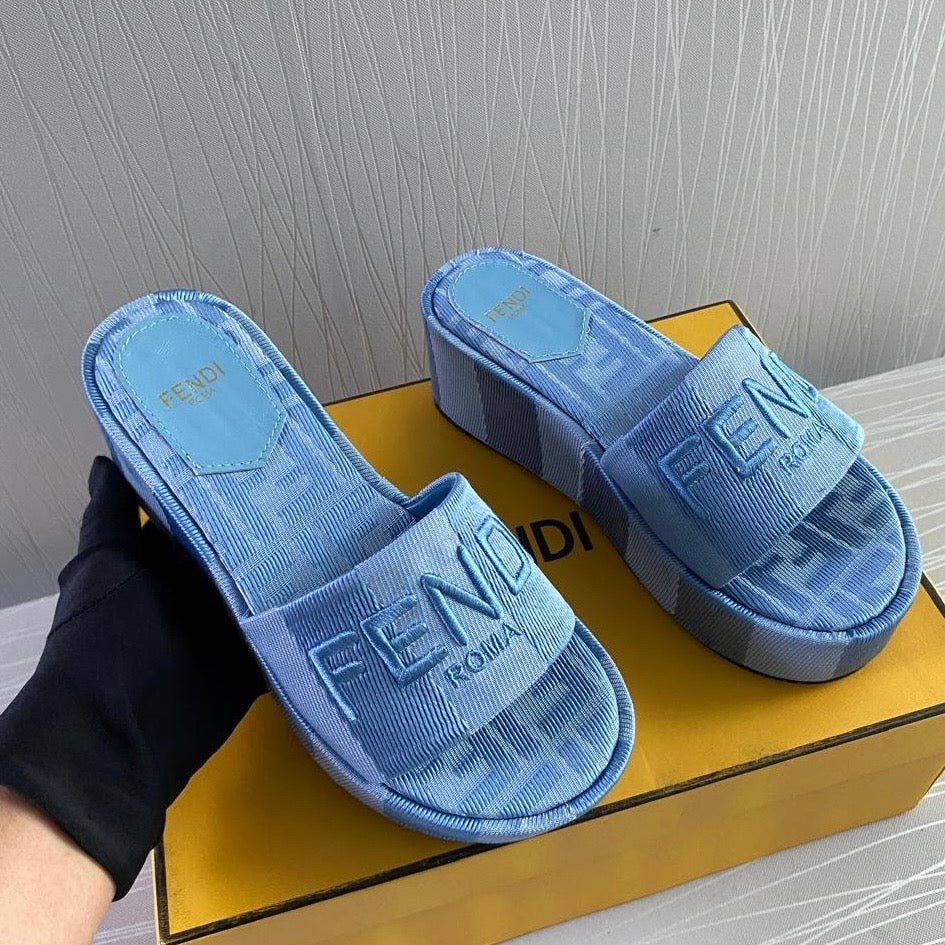 Sandalias F-endi color azul