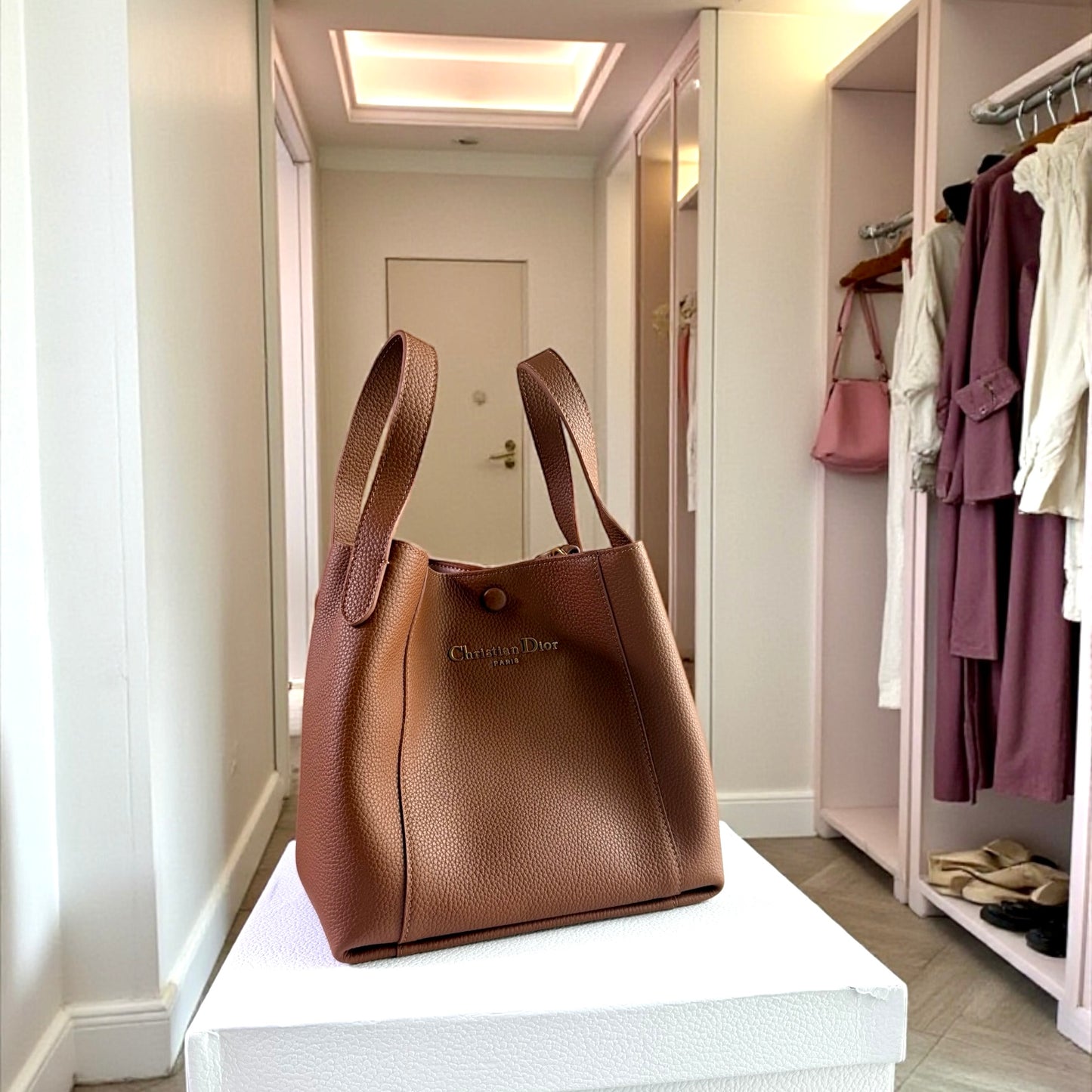 Bolso D -ior piel color camel