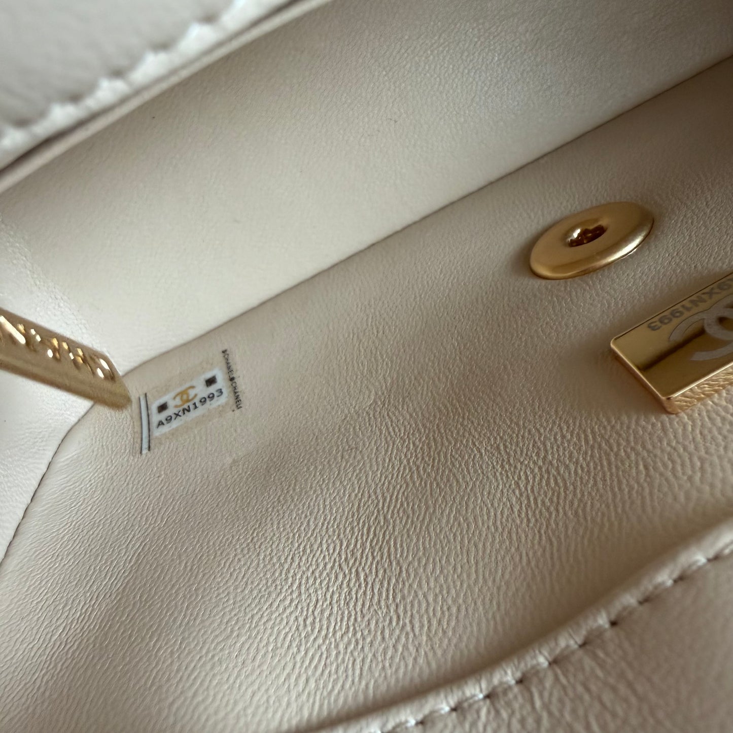 Bolso C-hanel piel color beige