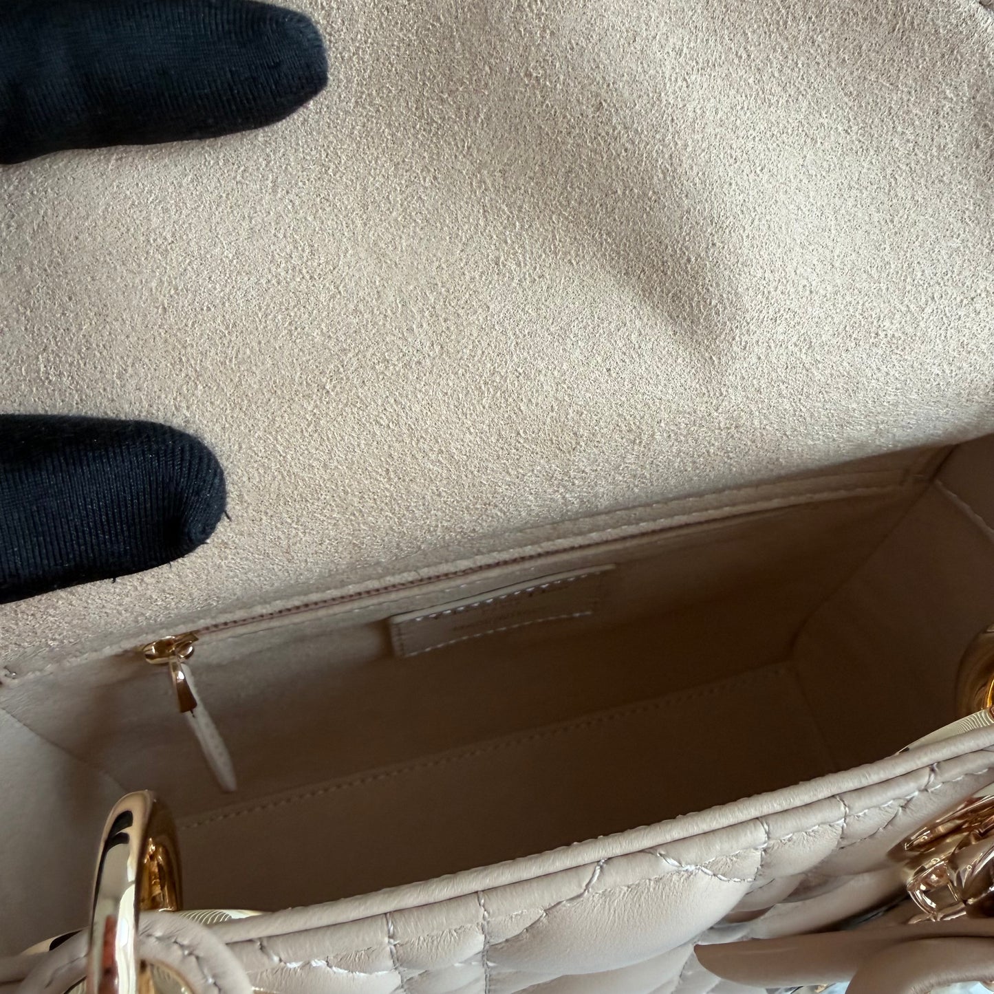 Bolso D-ior piel color beige