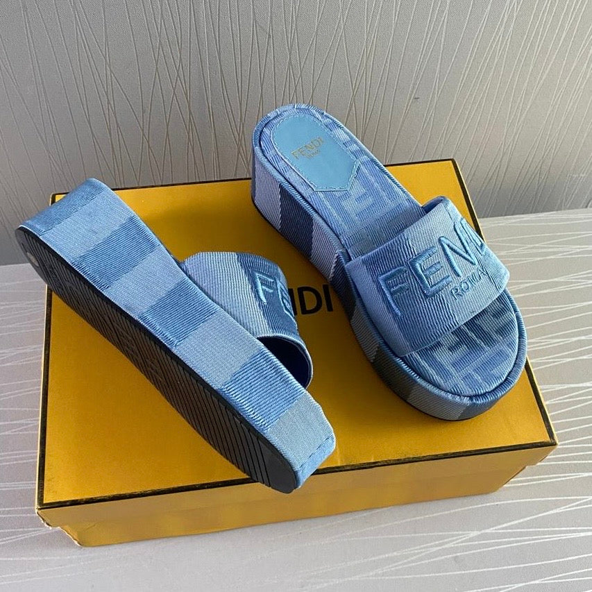 Sandalias F-endi color azul