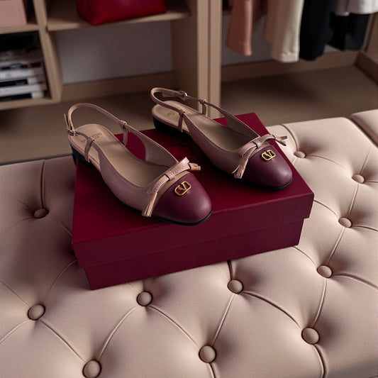 Zapatillas V-alentino piel bicolor