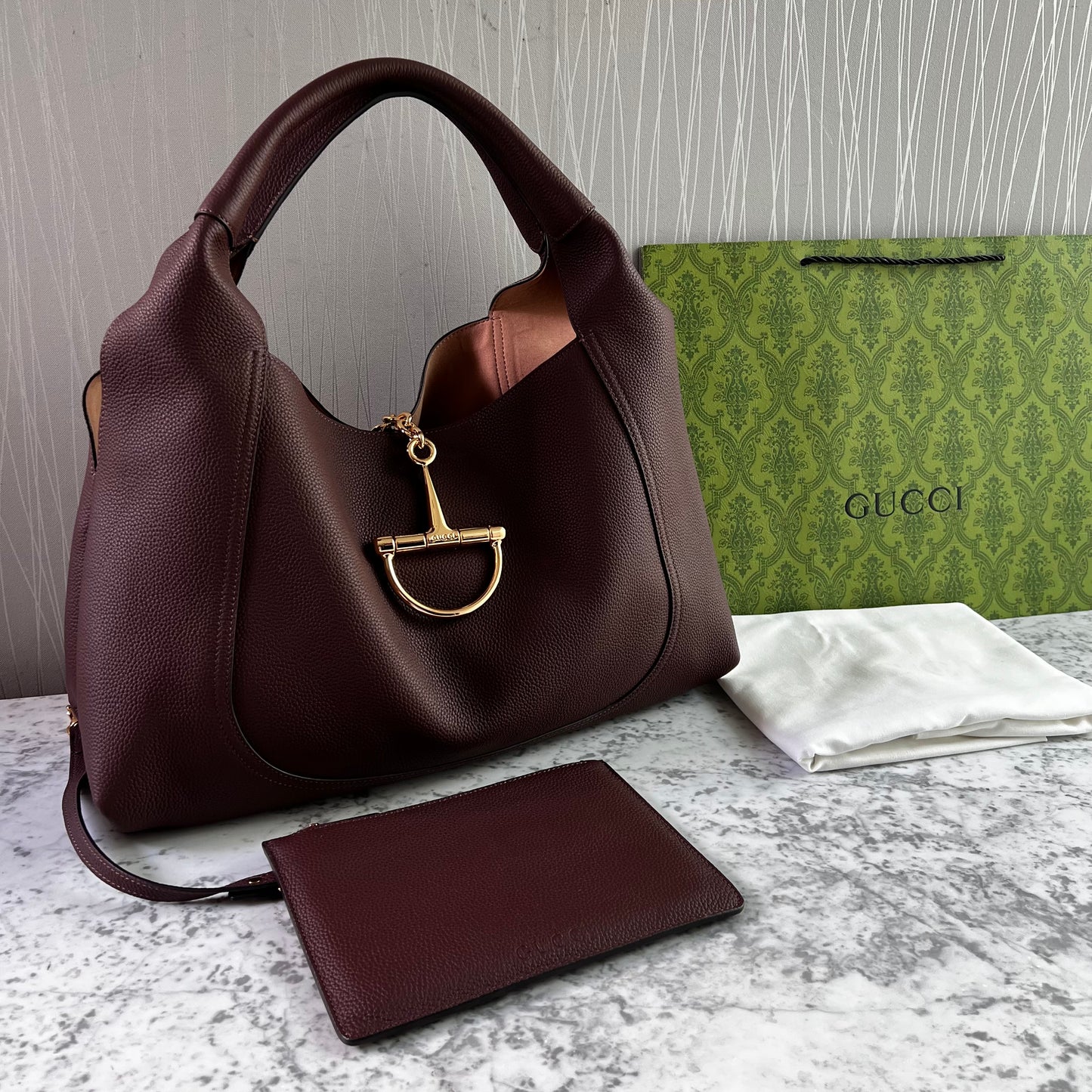 Bolso G-ucci piel color café