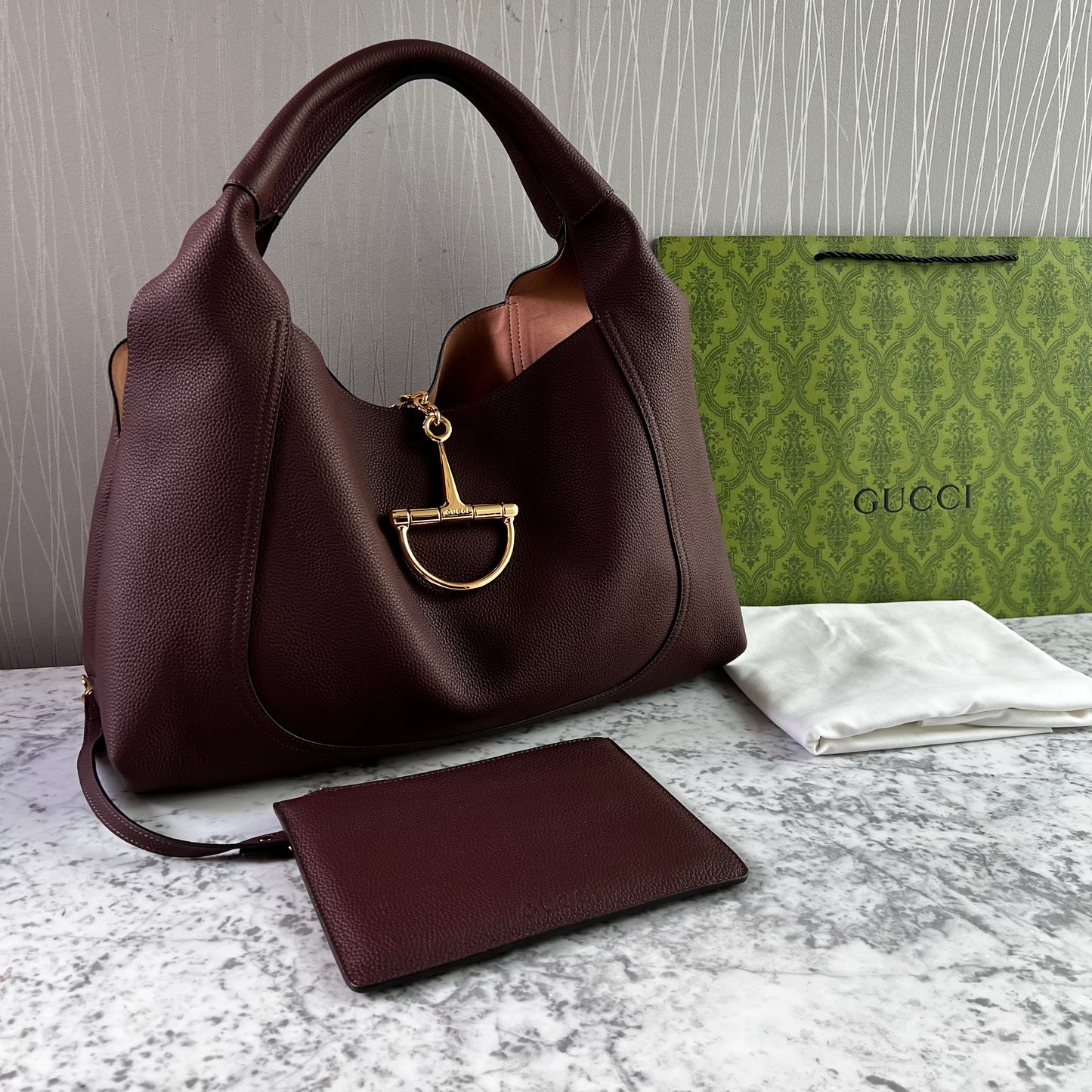 Bolso G-ucci piel color café