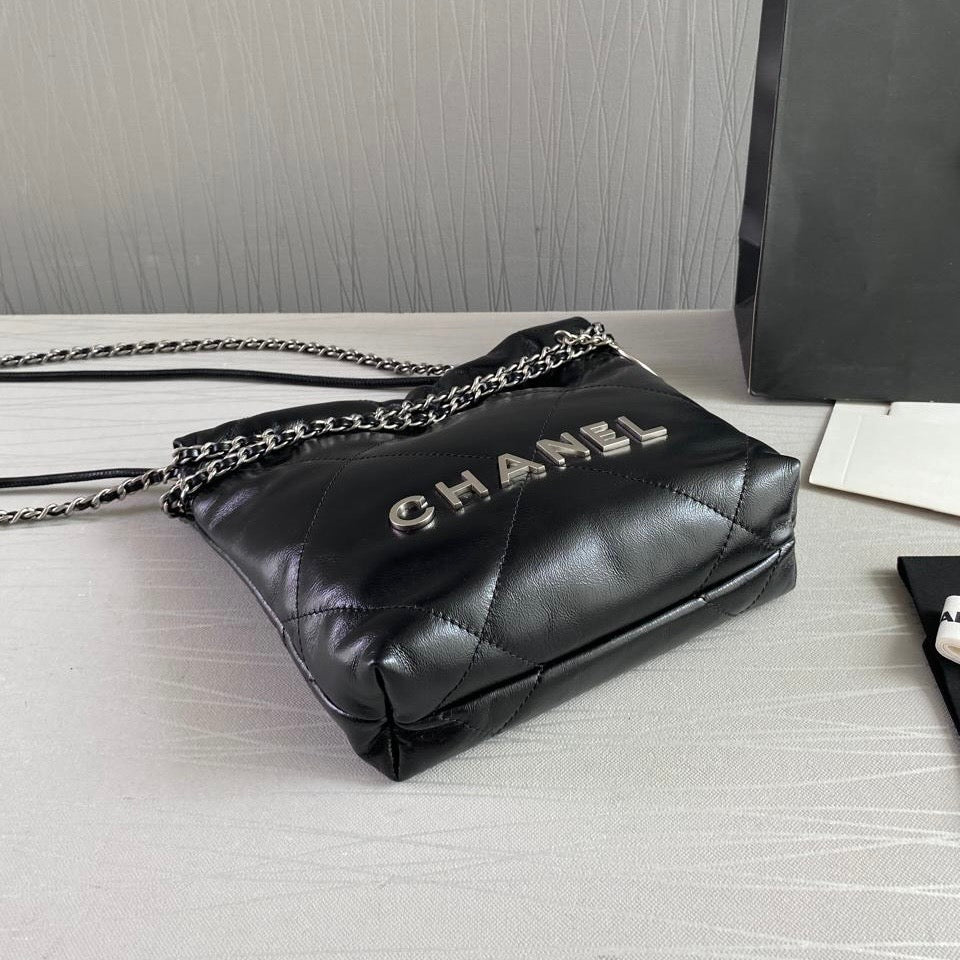 Bolso C 2-2 mini piel color negro